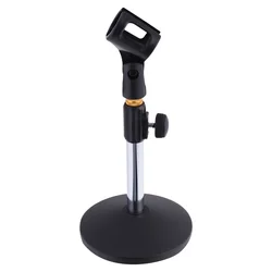 Professional Stage Microphone Pedestal Feet Stand Adjustable Desk Holder Shelf Bracket Speech Live Microphone Fixing Frame