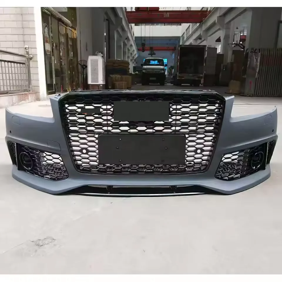 Car bumpers W12 RS8 look for Aud A8 D4 D4.5 2011-2018 facelift to new RS8 model with bumpers grilles