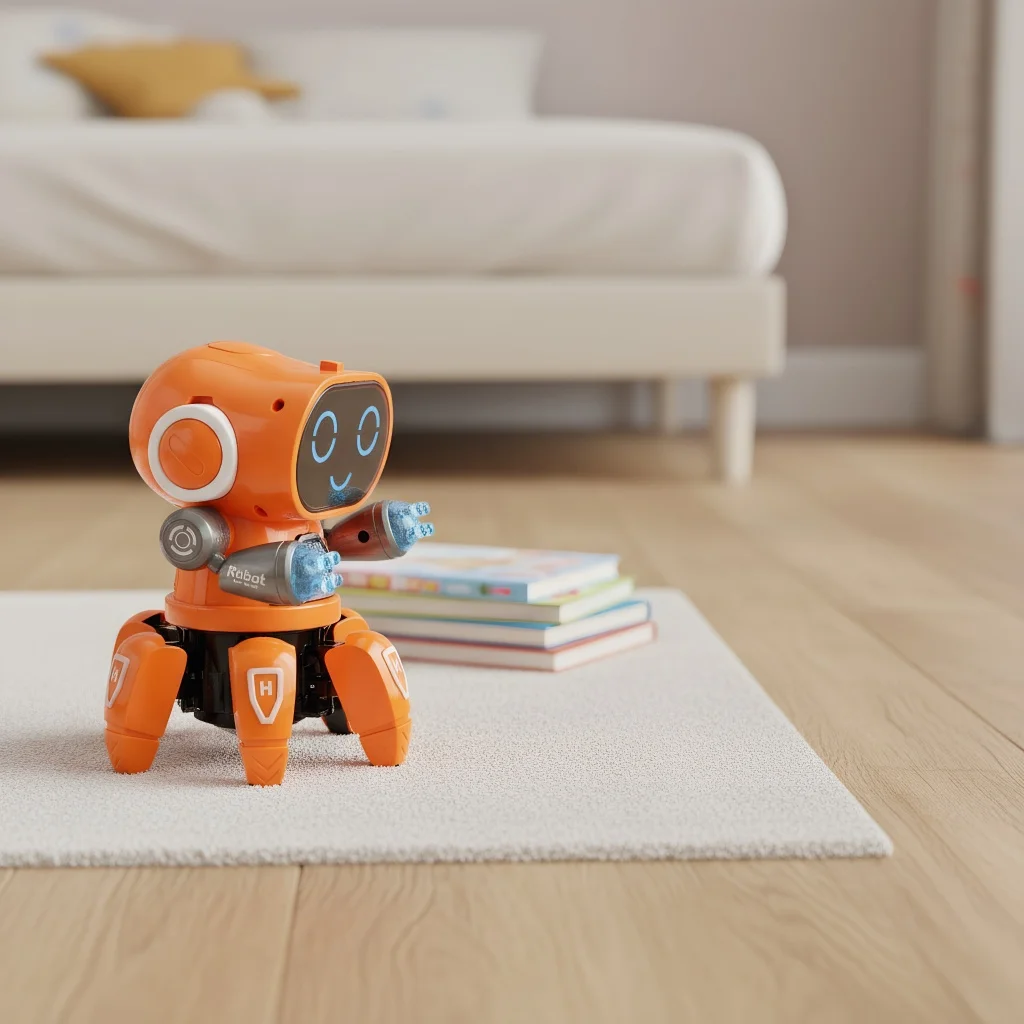 لعبة أطفال للتعليم المبكر: روبوت الأخطبوط الراقص بموسيقى LED مع 6 مخالب للأولاد والبنات ​