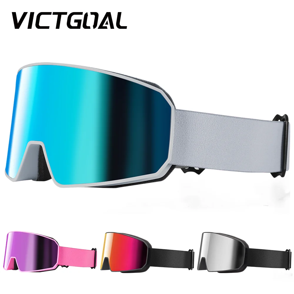 

VICTGOAL Anti-Fog Skiing Goggles UV Protection Double Lens Eyewear Women Men Outdoor Sport Glasses for Skateboarding Snowmobile