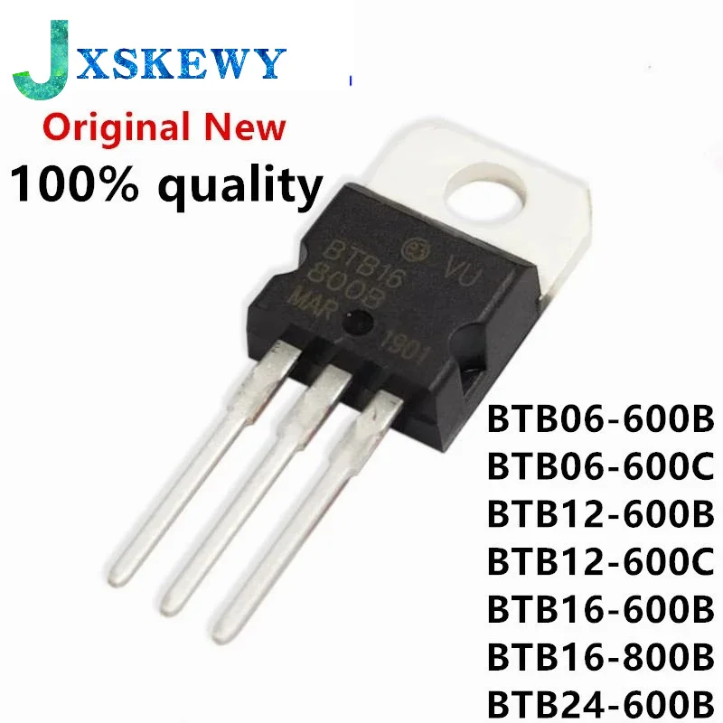 10PCS New BTB16-800B BTB16-800 BTB06-600B BTB08-600B BTB12-600B BTB12-600C BTB16-800B BTB16-800C BTB24-600B TO220 BTB04-600SL