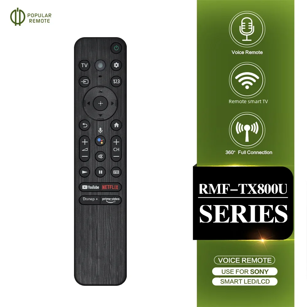 RMF-TX800U TV Remote Control Replace for Sony Smart Voice Remoto For Sony A80K X80K X95K X90K X85K Series Smart TVs