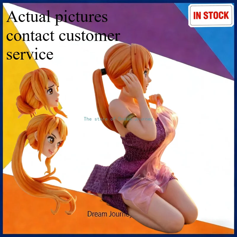 Limitierte Auflage Zweiköpfige One Piece BB-Serie Badeanzug-Sitzende Nami Hot Anime Modellfigur Ornament
