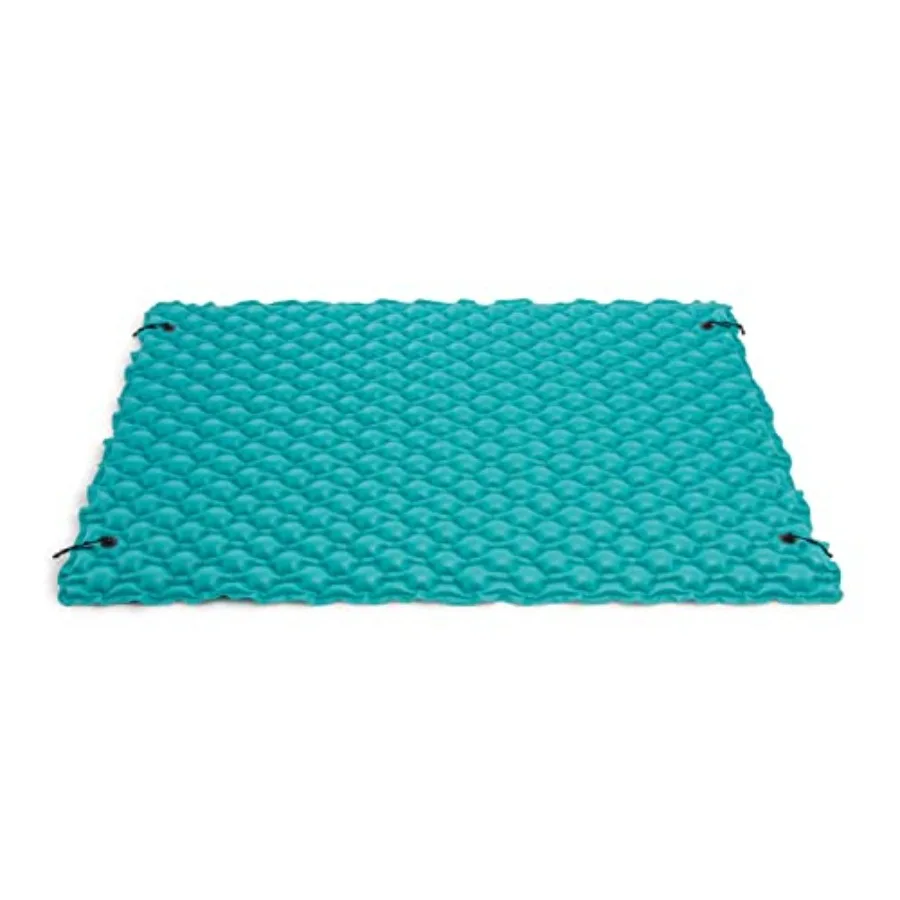 Giant Floating Mat for pool and beach use, made of durable EVA foam, vibrant blue color, ultra-thick design for maximum comfort