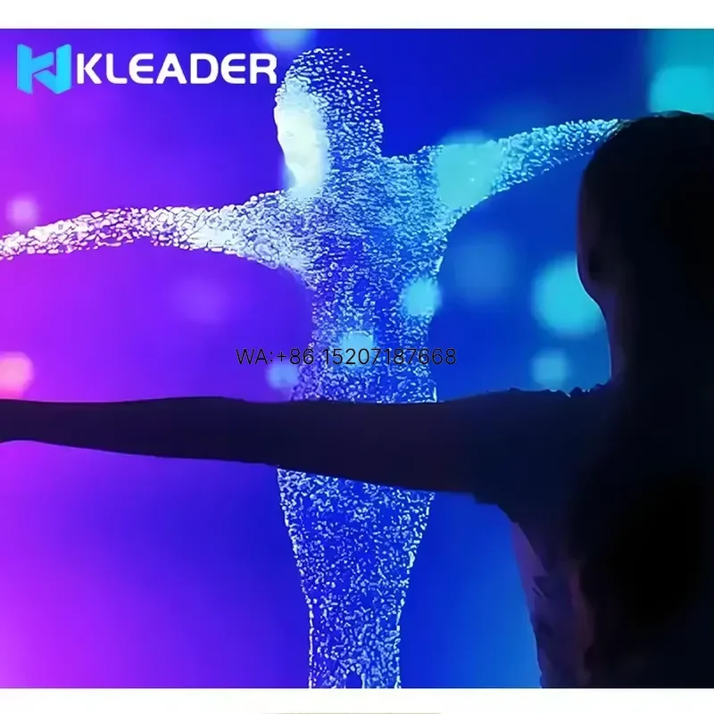 Wmwmnu 4K LED Interactive Display Light Projector Human Shadow Particle Interaction Projection Art Installation for Marketing