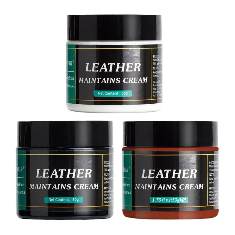 Leather Products Leather Restorer Cream Car Leather Recolor Balm Leather Conditioner Supplies For Leather Furniture Coloring