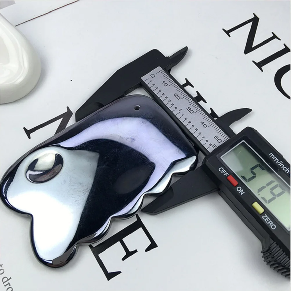 

Smooth Terahertz Face Scraping Plate Black Durable Comfortable Professional Personal Use Beauty Health Care Face Scraping Plate