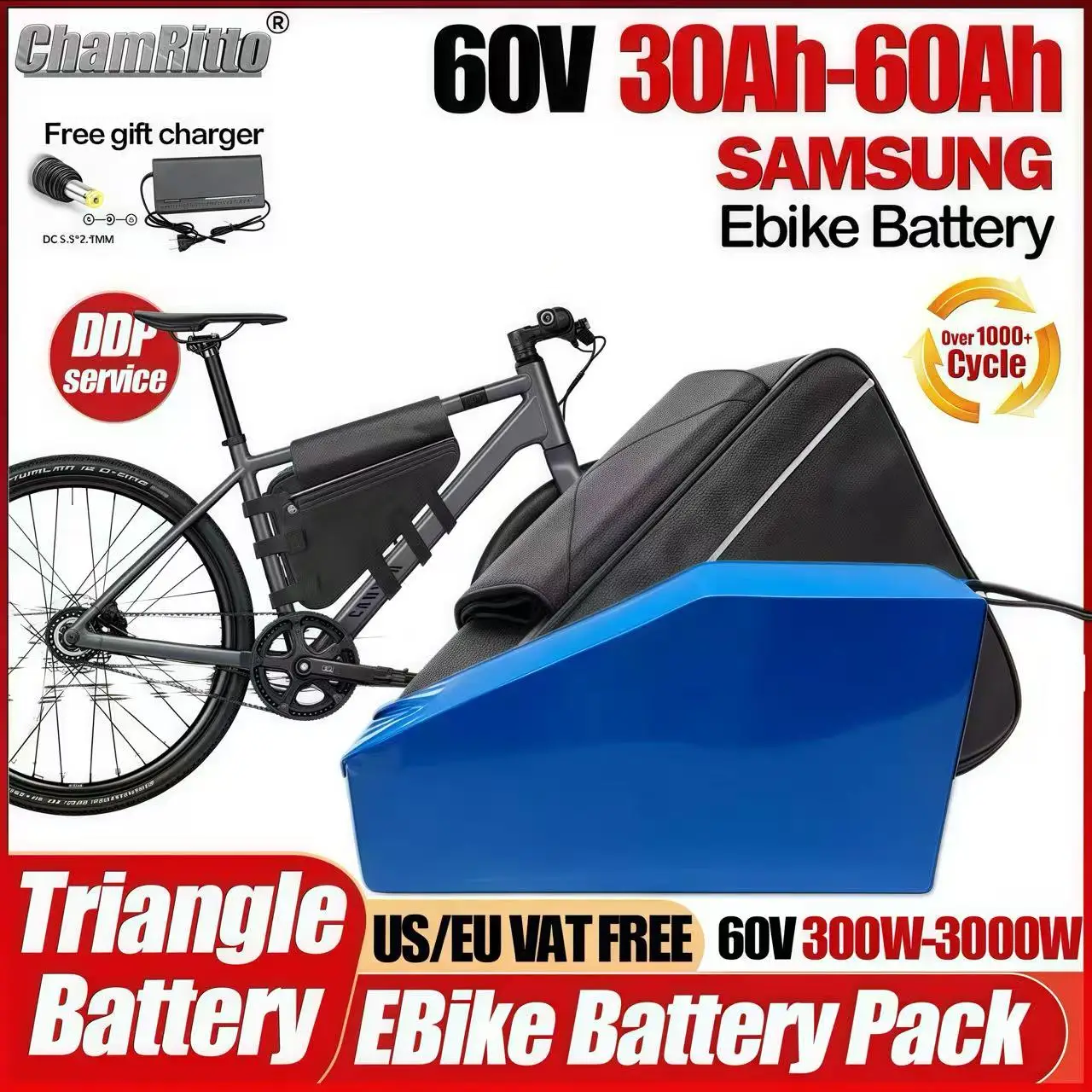 

Электрический велосипед 60 В 2000 Вт Треугольная батарея с нижней трубкой 60 В cham rider 30 40 Ач 50 Ач 60 Ач литиевая батарея для электровелосипеда 3000 Вт Комплект для переоборудования