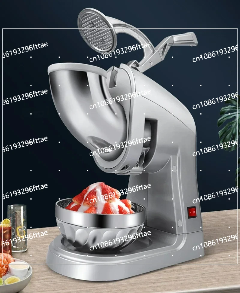 Electric Shaved Ice Machine Milk Tea Shop Small Ice Maker 80kg/h Commercial Ice Crusher