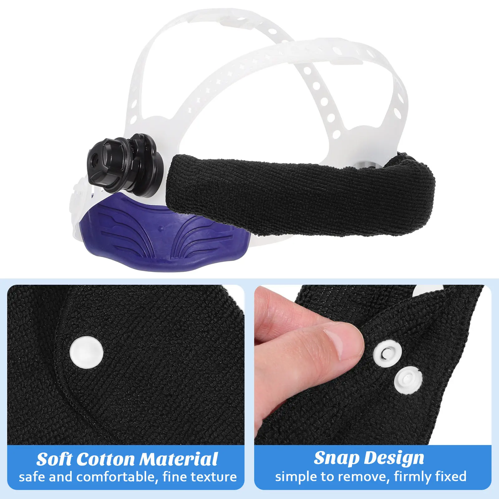 10Pcs Hard Hat Sweatband Washable Sweat Absorbing Safety Liner Soft Comfortable Reusable Hard Hat Accessories for Welding