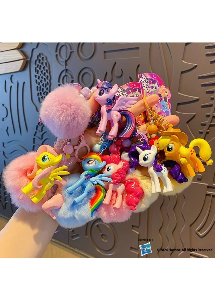Figurka My Little Pony Rainbow Dash Twilight Sparkle Fluttershy Pinkie Pie Zabawka Brelok Zawieszka do Torby Dekoracja Prezenty — 2