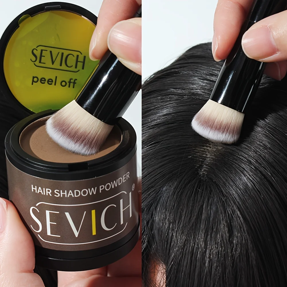 

SEVICH Hair Line Powder 4g Black Root Cover Up Natural Instant Waterproof Hairline Shadow Powder Hair Concealer Coverage 12color