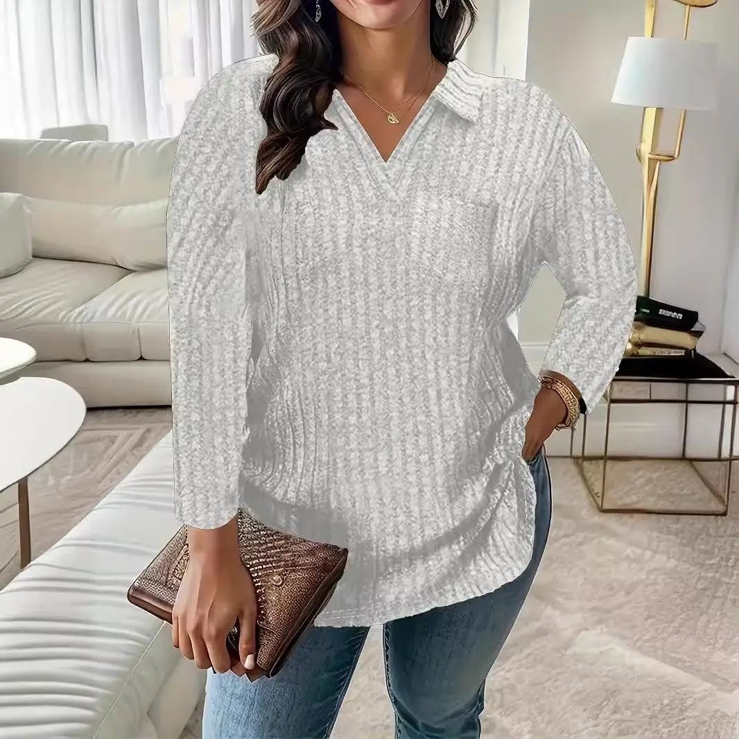 Langes Sve-T-Shirt für Damen mit Pit-Streifen, lässiges SLE-Polyester-Spandex-Mischung, bequeme Passform, Overhead-Design