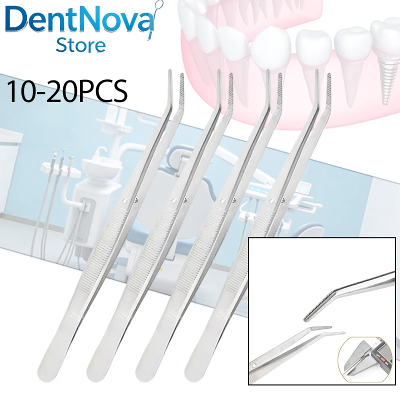 

10-20PCS Dental Filling Clip Tweezers Stainless Steel Cotton Pliers Nail Art Nippers Medical Surgical Instruments