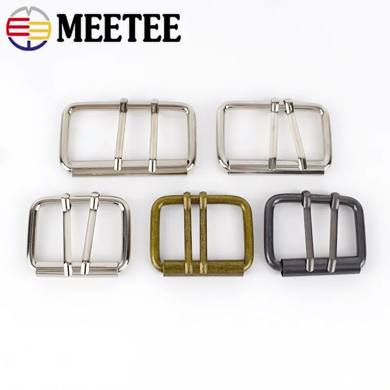 4/10Pcs 40/50 mm Metal Double Belt Pin Buckle Roller Coat Waistband Adjust Clasp Bag Strap Leather Craft DIY Garment Accessories