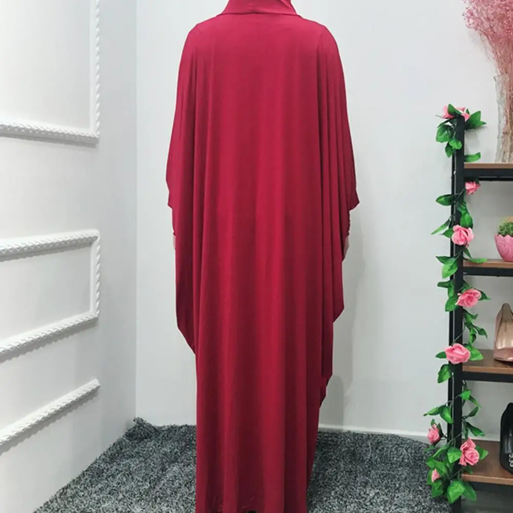 Vestido de Hijab musulmán con capucha para mujer, ropa de oración Eid de Ramadán, de cobertura completa Hijab, bata modesta de Dubái islámico Niqab