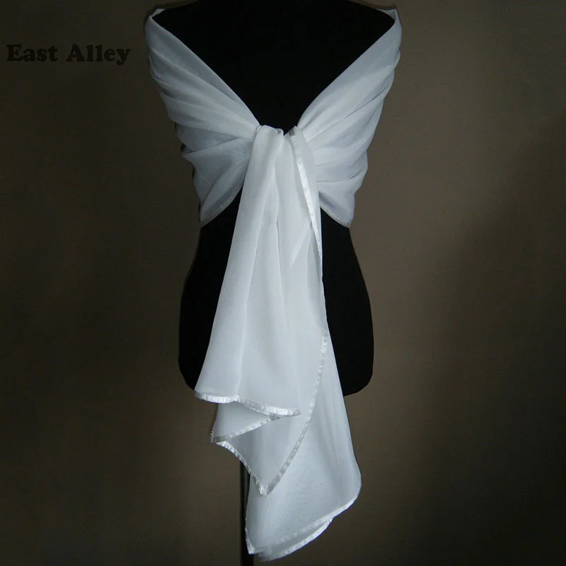 Bride Chiffon Wedding Accessories Shrug Wrap Shawl Married Scarf Bridal Stole Thin Cape