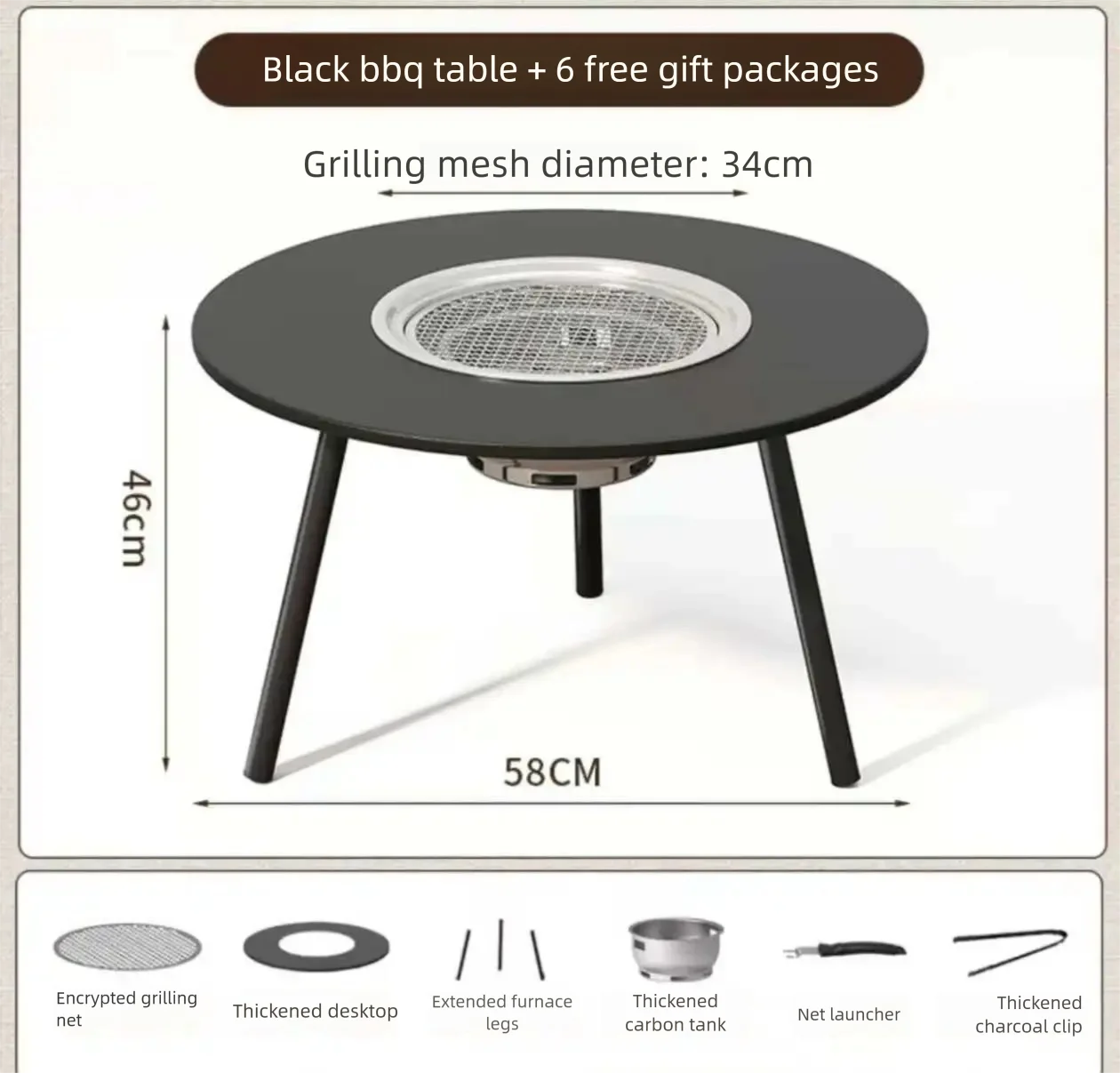 

Multi-functional Portable Foldable Camping Outdoor BBQ Grill Folding Charcoal Grill