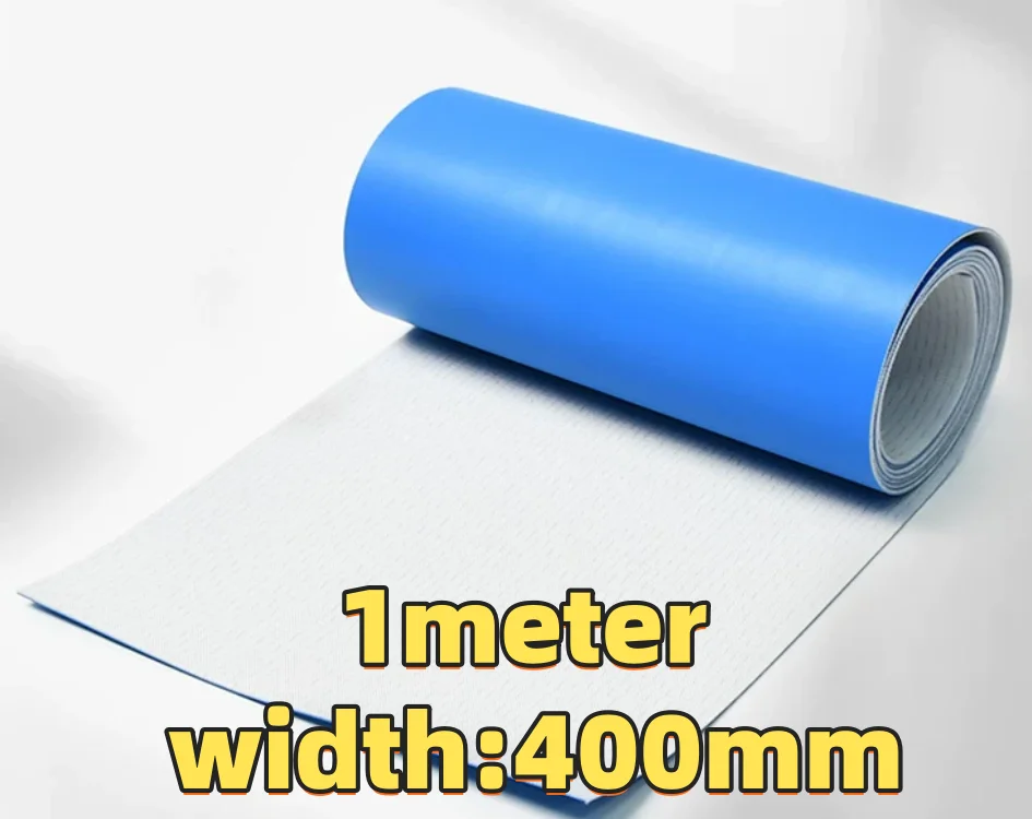 1Meter Width:400mm T:2MM  Blue PU food-grade antibacterial conveyor flat belt tunnel drying line conveyor