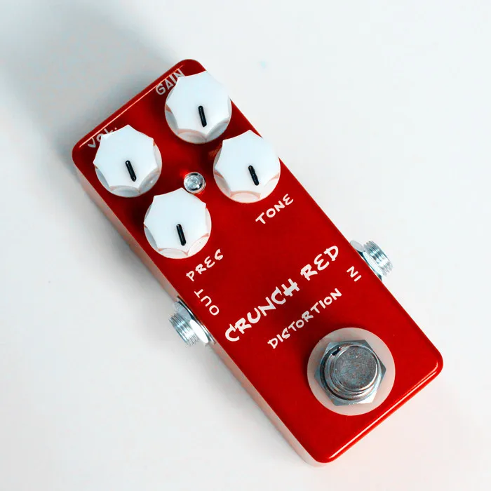 MOSKY Crunch Red Mini Electric Guitar Distortion Effect Pedal True Bypass Full Metal Shell Guitar Parts & Accessories