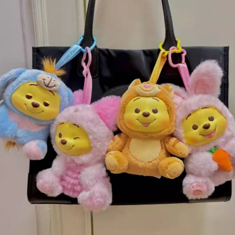Winnie The Pooh Naughty Party Series Blind Box Vinyl Plush Winnie The Pooh Mystery Box Cute Doll Bag Pendant Grils Lovely Gifts