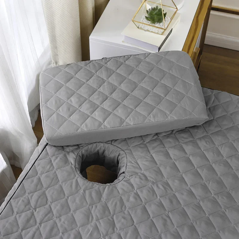 

4pcs Skin-friendly Beauty Salon Bedding Set Bed Linens Sheets Massage Spa Bedskirt Stoolcover Pillowcase Quilt Cover Sets