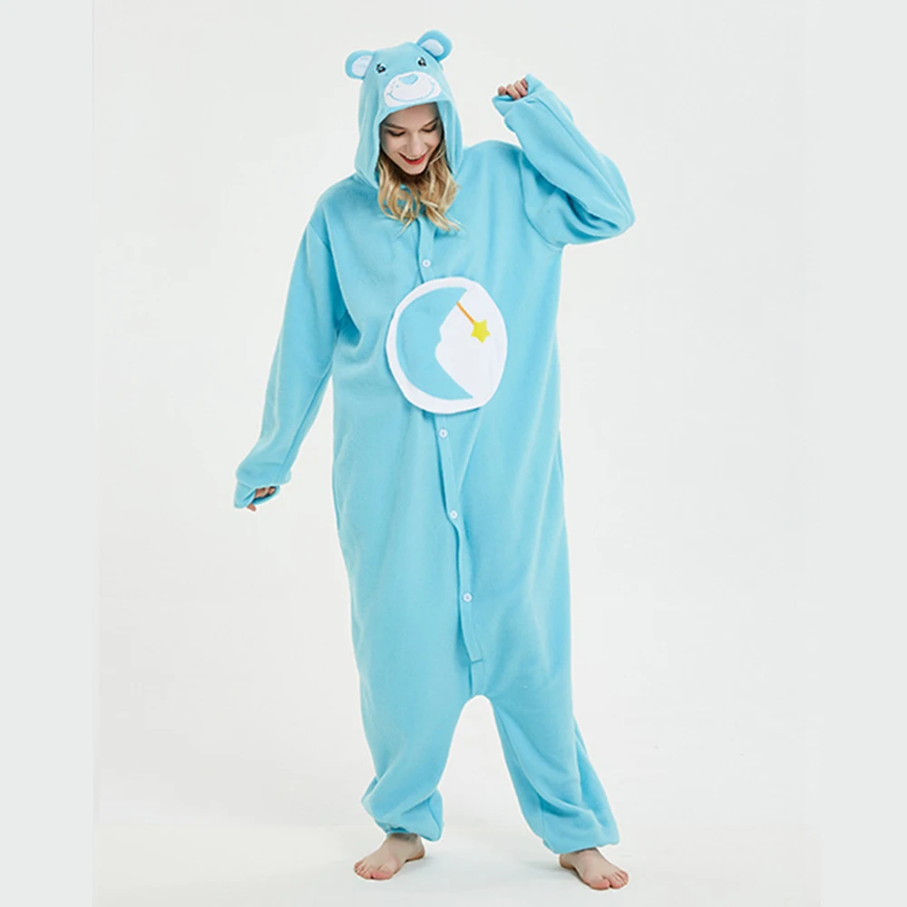 Pijama Unisex de lana Polar para adultos, mono de una pieza, disfraz de Anime Kigurumi, Halloween y Navidad