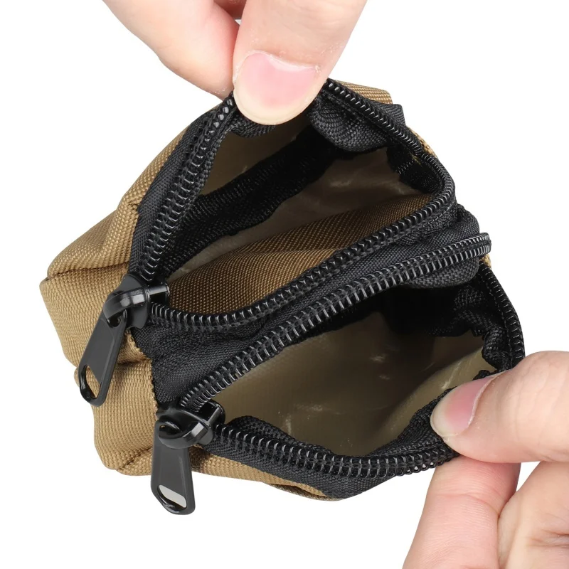 1-teilige taktische Molle-Tasche, Hüfttasche, EDC, Mini-Geldbörse, Geld, Schlüssel, Geldbörse, Jagd, Camping, Wandern, Aufbewahrungstasche im Freien – Detail 10