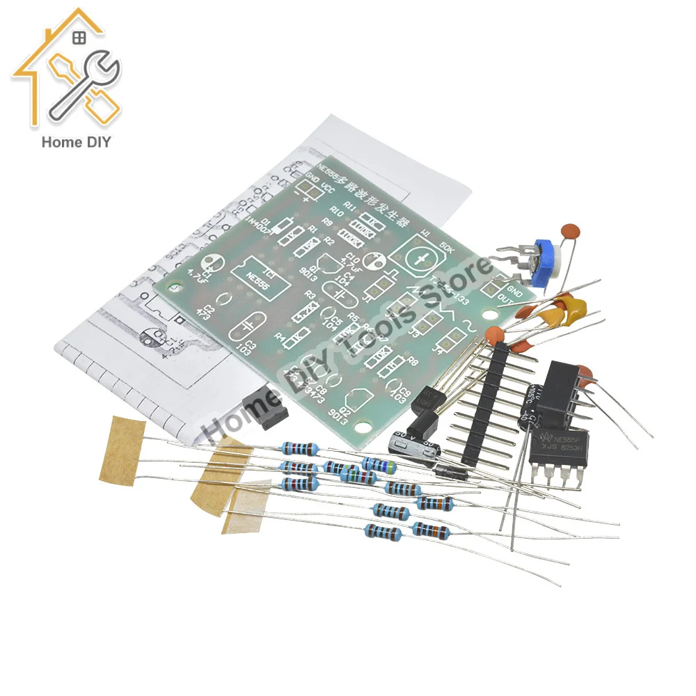 DC 6 - 12V NE555 module de g￩n￩rateur d'impulsions sinuso￯dal / triangulaire / g￩n￩rateur d'ondes carr￩es g￩n￩rateur de signaux de forme d'onde multicanaux kit de bricolage