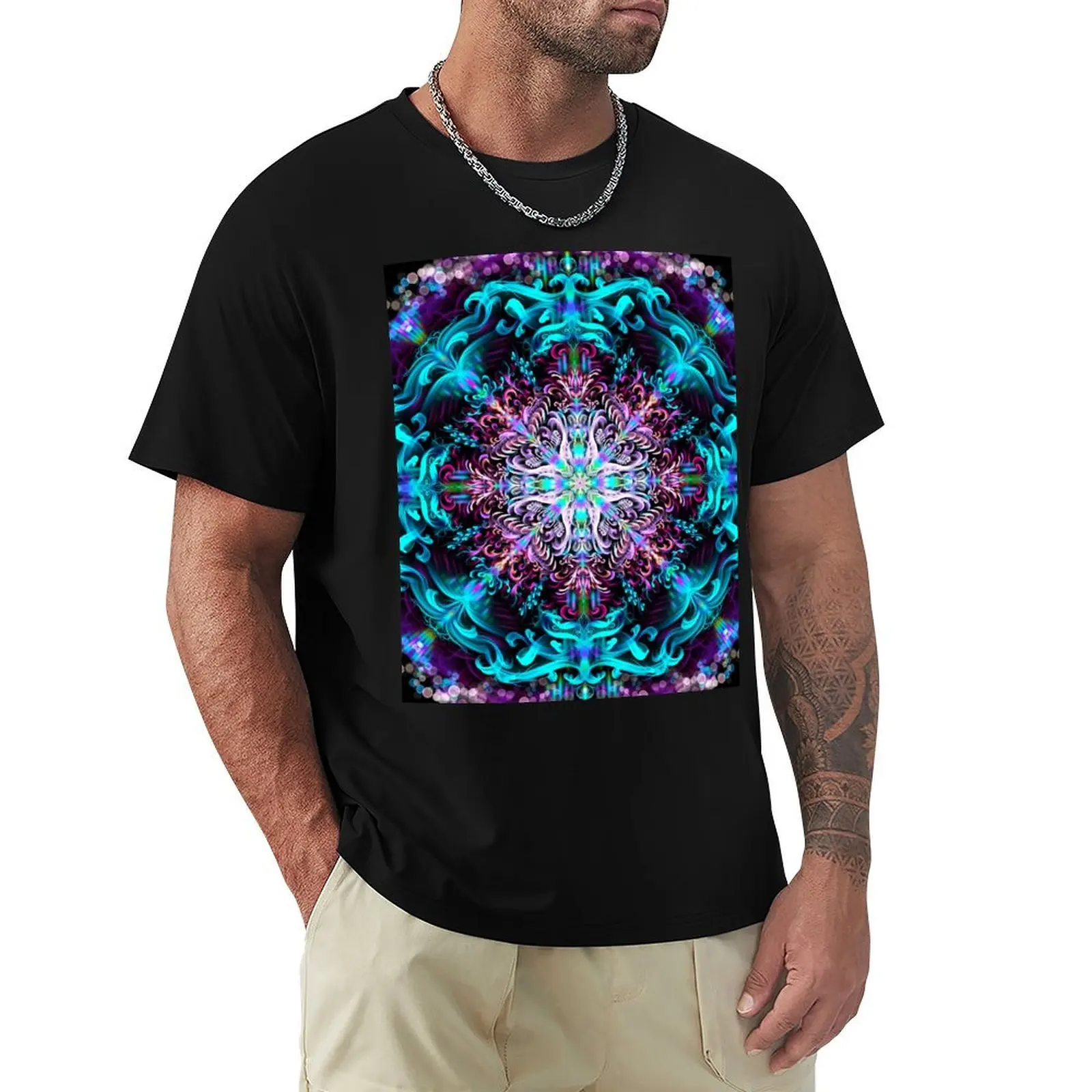

Inner Child energy, Mandala T-Shirt anime shirt cute clothes plus size clothes quick-drying Men's clothing