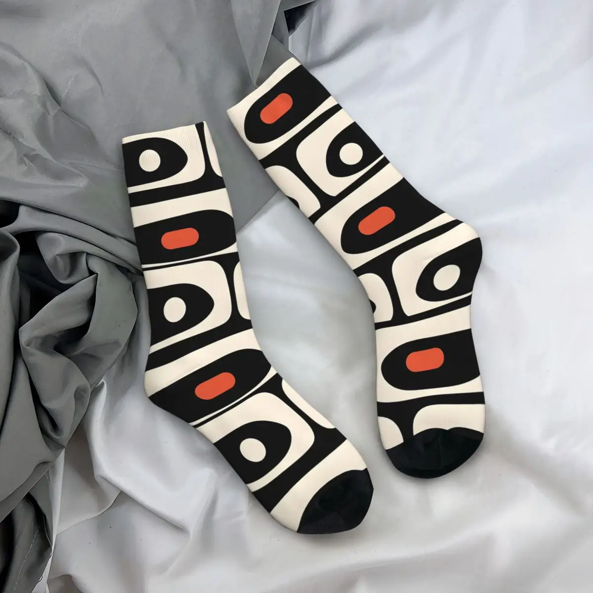 Calzini da uomo carini alla crema di mandorle Vintage Harajuku Street Style novità modello Crew Sock