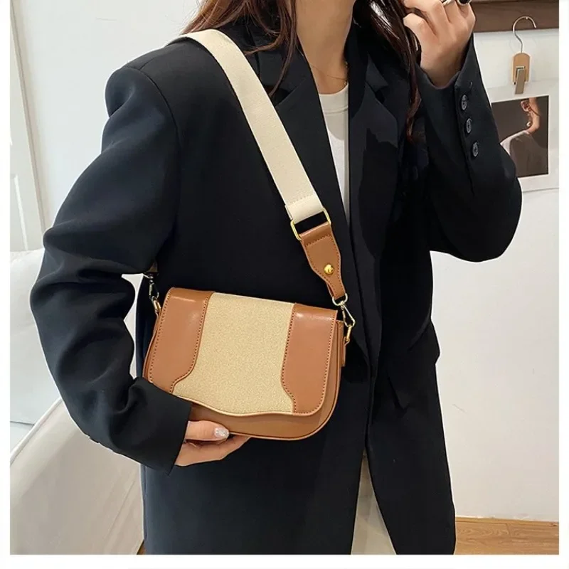 

Elegant Leather Diaper Bag Classic Designer Paris Women Luxury Tote Shoulder Bag Commuter Solid Color