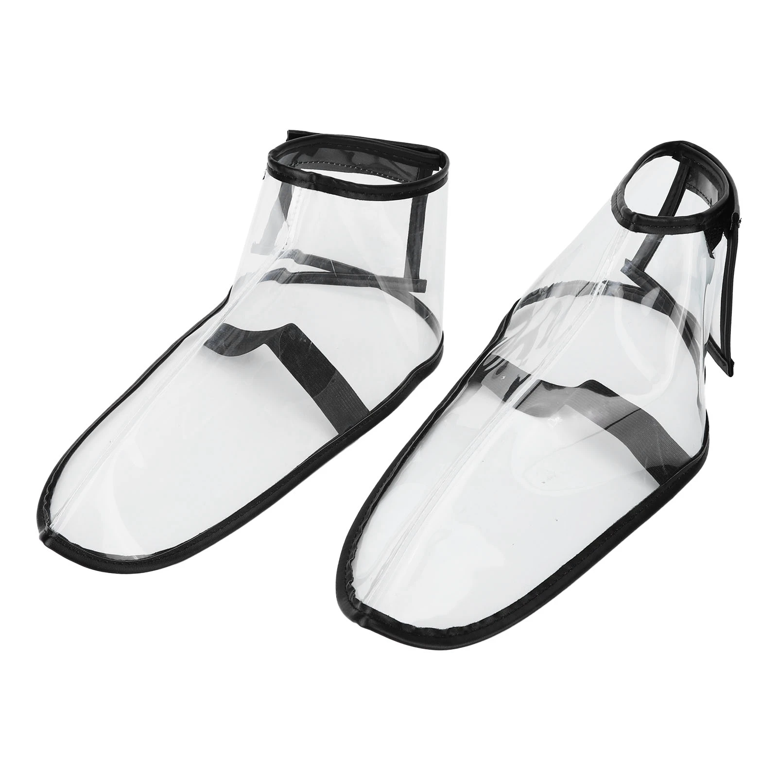 Zusammenklappbarer Friseur-Schuhüberzug, wiederverwendbar, für Salon- und Friseurschuhe, transparente Schuhüberzug für Massageschäfte, Spas M 40-43