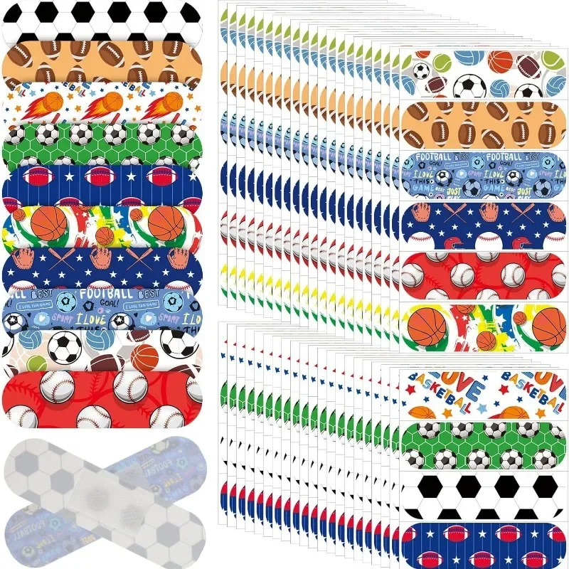 50 pz/set Football Pattern Band Aid Patch per la pelle per gli appassionati di giochi di palla adesivi per il viso cerotti per ferite bende adesive