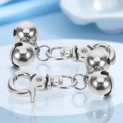 

2Pcs Crafted Pet Collar Bell Pendant Stainless Steel for Cats Dogs Cozy Atmosphere Home Party Decor Pet Collar Bell