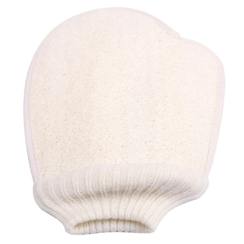 قفاز تقشير اللوف لفرك الظهر على الوجهين، قفاز استحمام للبالغين، تنظيف الجسم، إزالة الجلد الميت على نحو سلس #2