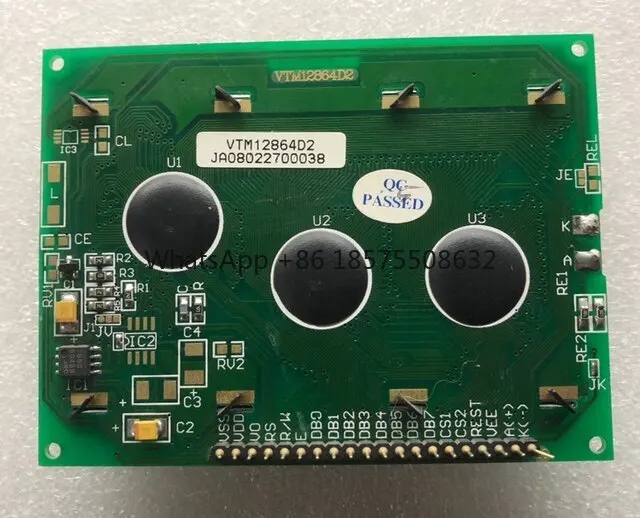 Blue screen LCD12864 display with Chinese font library, backlight, 12864-5V P, serial and parallel port compatible