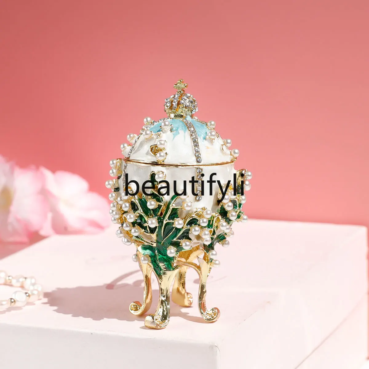 

European Home Furnishing Ornament Pearl Russian Caiju Ornament Jewelry Box