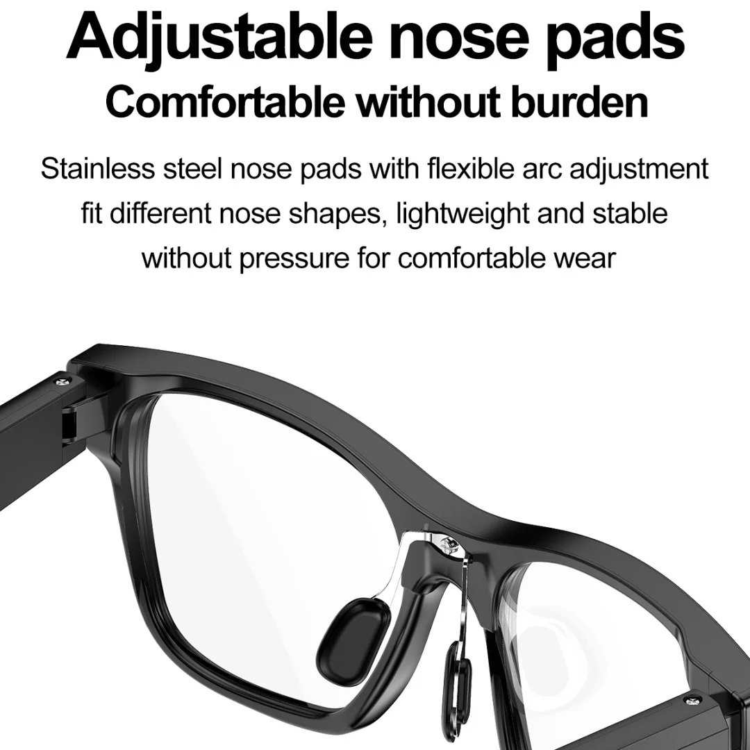 S336 AI Smart Glasses Upgrade Smart Glasses Men AI Language Translation Wireless Music Camera Control Bluetooth Call AI Eyeglass