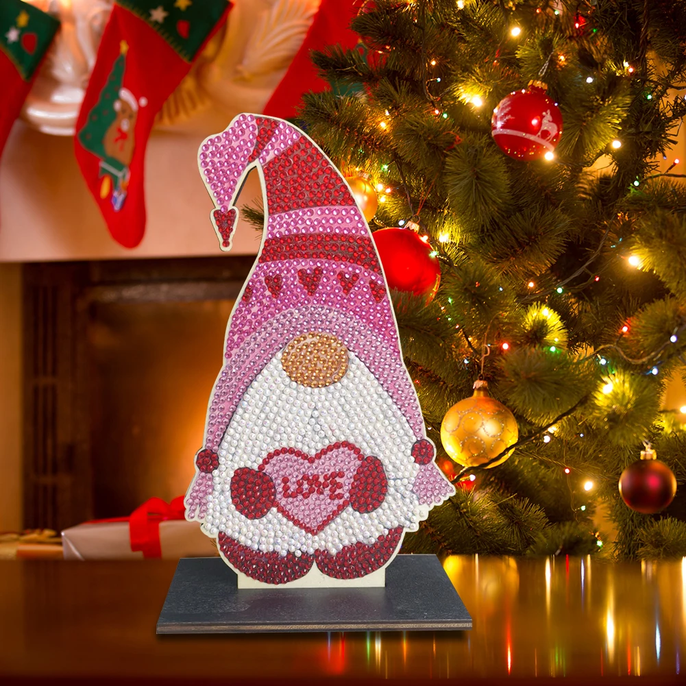 2D طباعة مسطحة عيد الميلاد DIY سطح المكتب الماس الفن أطقم الماس اللوحة سطح المكتب الحلي عدة الماس اللوحة سطح المكتب الزينة