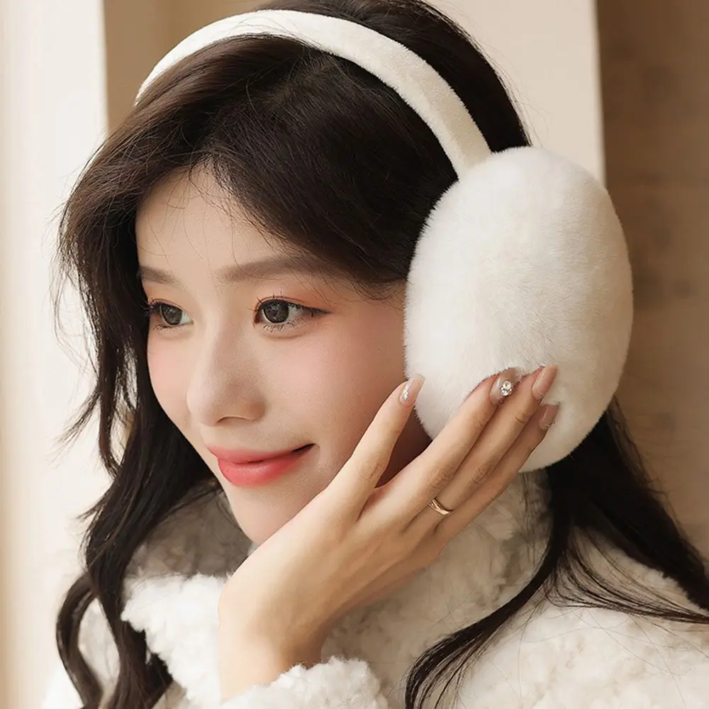 Winter Fashion Soft Adult Female Male Outdoor Keep Warmer Plush Earmuffs Ear Warmers Earcap Folding Ear Cover