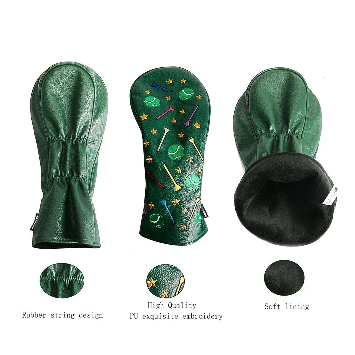 1pc Golf Club Cover PU Leather Golf Head Cover Golf Accessories Protector Putter Cover Headcover