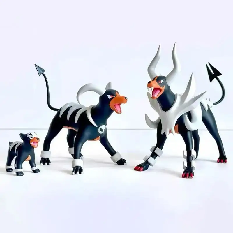 Nouvelle réplique de haute qualité série Pok é mon, groupe d'évolution Houndoom, jouets animés, modèle GK, figurines, cadeaux d'anniversaire exquis, jouet