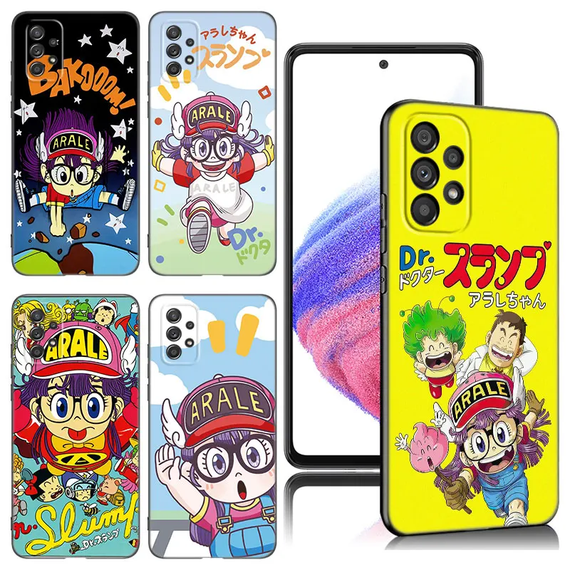 Custodia Anime Dr Slump Arale per Samsung A13 A22 A24 A32 4G A14 A23 A25 A34 A52S A53 A54 A73 5G A11 A12 A31 A33 A50 A51 A70 A71 A72