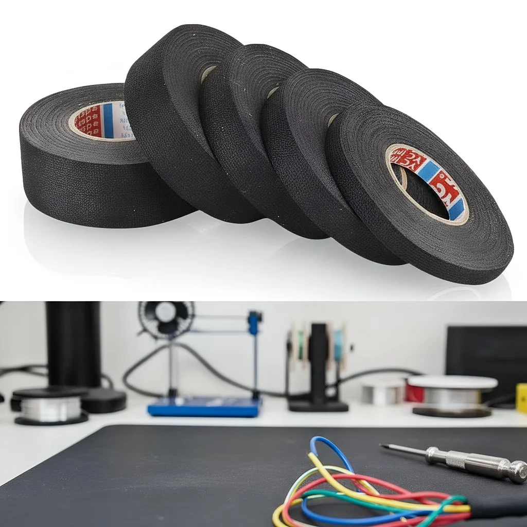 

Термостойкая огнестойкая тканевая лента автомобильного класса, 15 метров, для защиты жгутов проводов