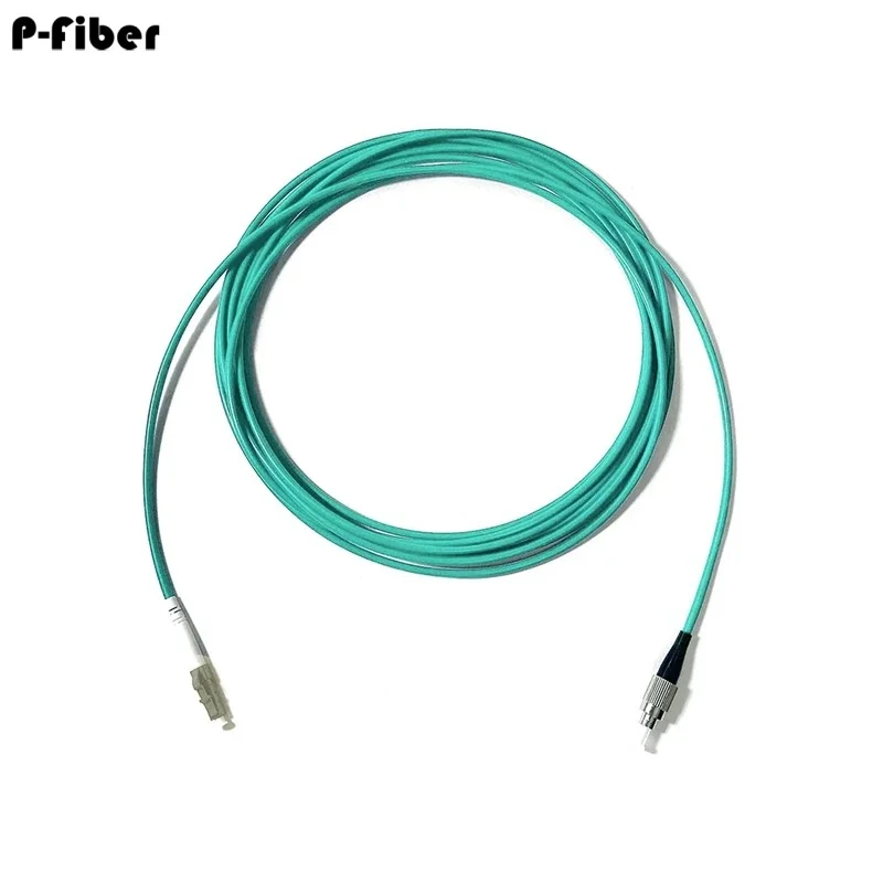 Armored fiber optic jumper OM3 OM4 70m 80m 90m 100m 120m optical patchcord multimode 50/125 single-core can be customized