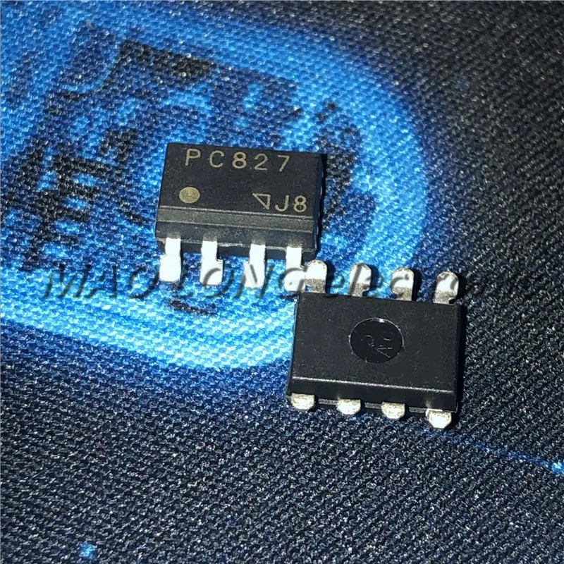 10PCS/LOT PC827 SOP-8 EL827 TLV827 TLV-827 SOP optoisolator photoelectric coupling In Stock