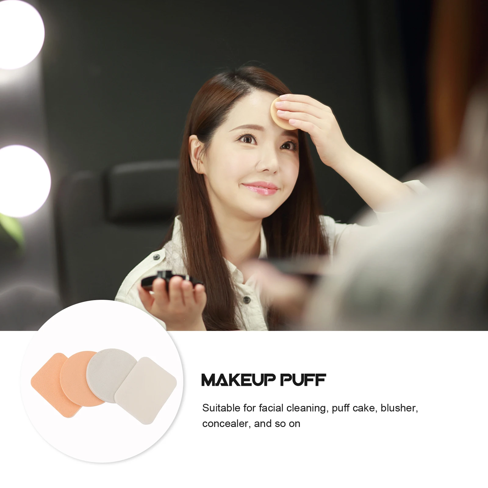 20 قطعة 2 في 1 ماكياج مسحوق نفخة لينة ثنائي اللون الوجه الإسفنج الوجه الإسفنج لكريم الأساس أحمر الخدود المخفي الوجه نفخة