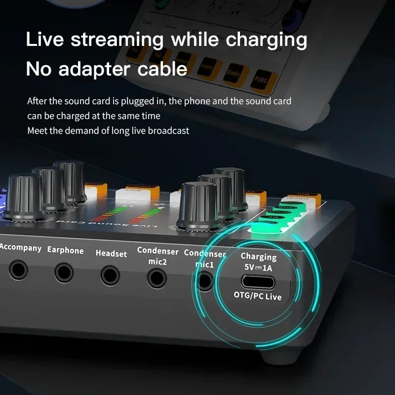 M8 Audio Interface Podcast Equipment Caster-All In One - Portable Podcast Production Studio With Premium Mic Preamp Sound Card