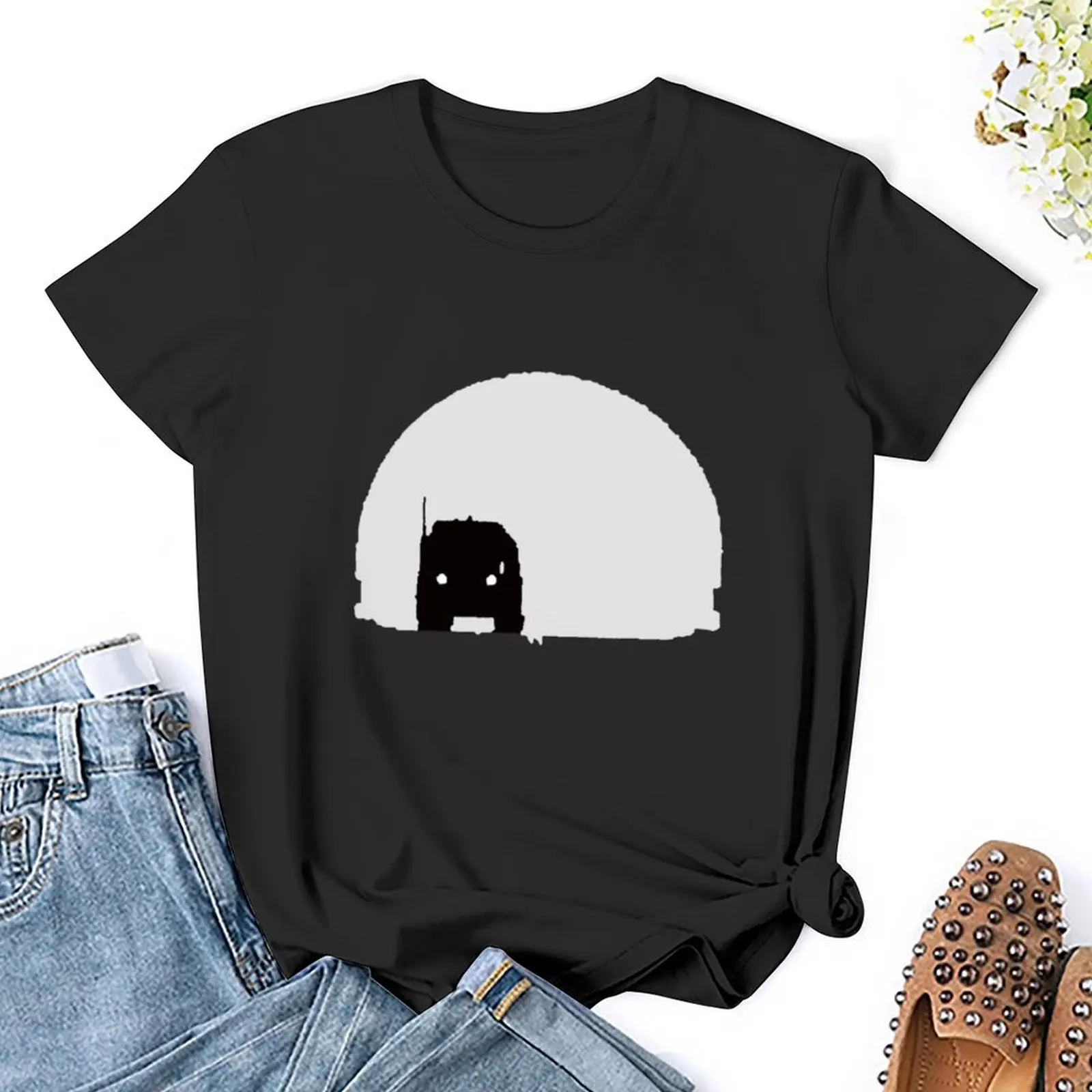 Design de filme incrível duelo camiseta engraçada feminina, tops de verão, camiseta feminina